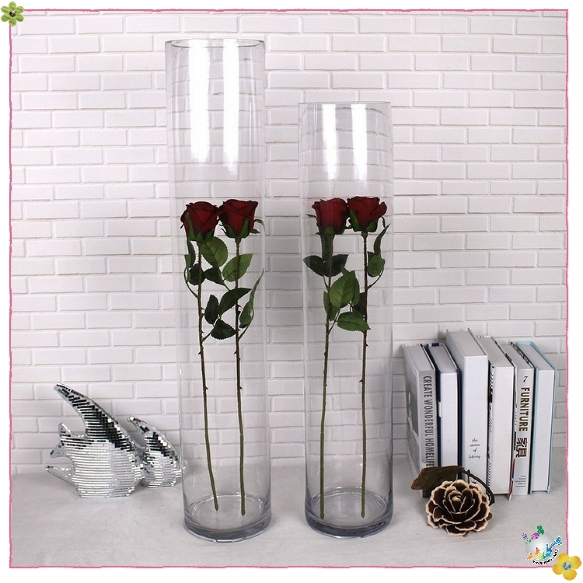 استوانه شیشه ایی قطر 10 ارتفاع 60