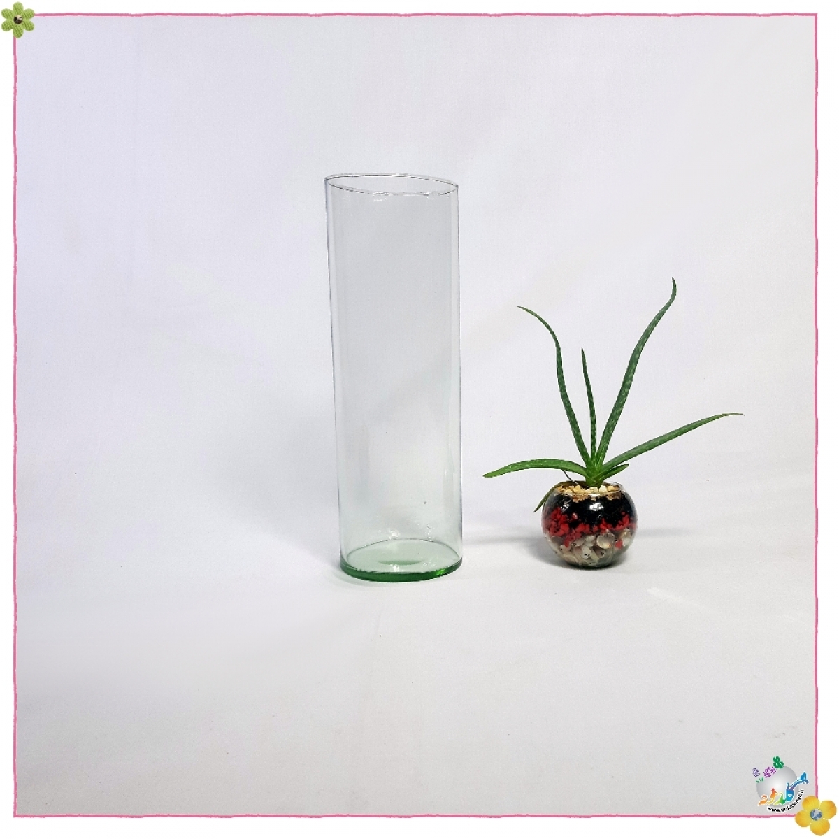 استوانه شیشه ایی قطر 10 ارتفاع 30
