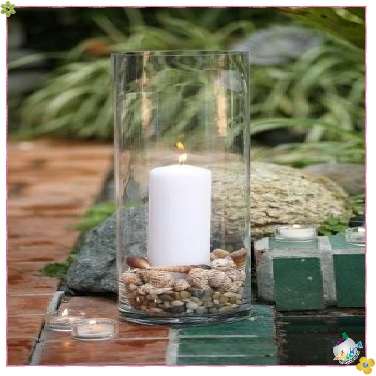 استوانه شیشه ایی قطر 12 ارتفاع 30