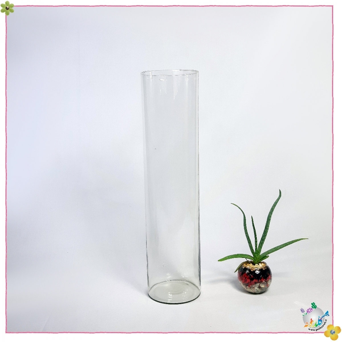 استوانه شیشه ایی قطر 12 ارتفاع 50