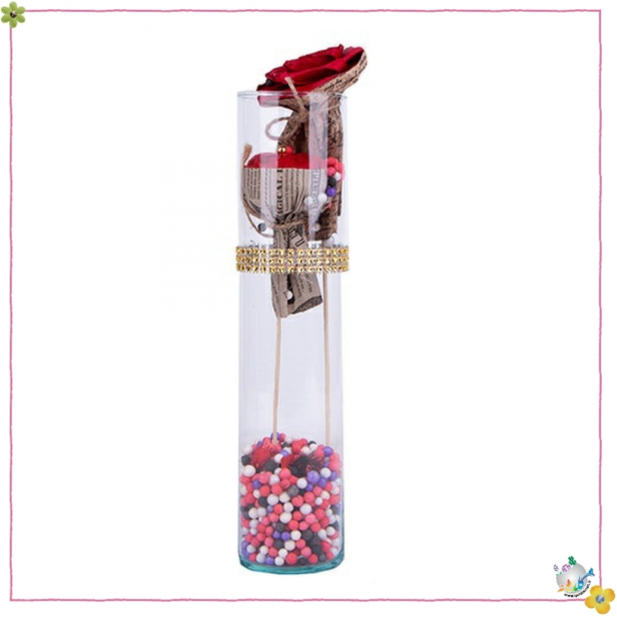 استوانه شیشه ایی قطر 6 ارتفاع 30