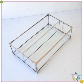 باکس شیشه ایی جای قاشق و چنگال