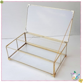 باکس شیشه ایی جای قاشق و چنگال