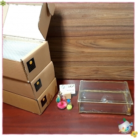 باکس شیشه ایی جای قاشق و چنگال