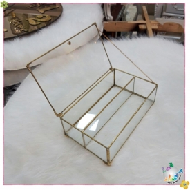 باکس شیشه ایی جای قاشق و چنگال