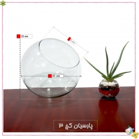 ظرف شیشه ایی کج 3