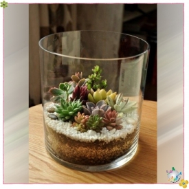 استوانه شیشه ایی قطر 12 ارتفاع 20
